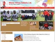 Tablet Screenshot of masaiafricasafaris.com